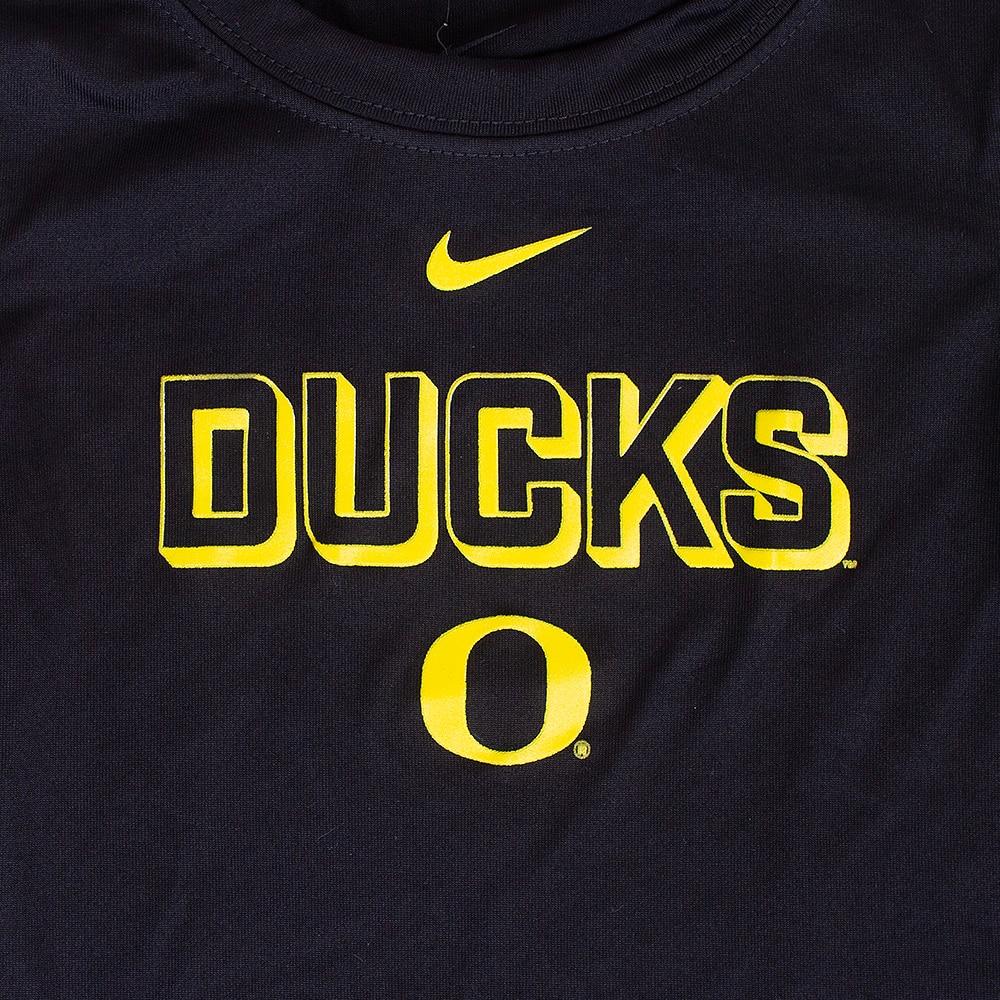 Classic Oregon O, Nike, Black, Crew Neck, Performance/Dri-FIT, Kids, Toddler, T-Shirt, 955869